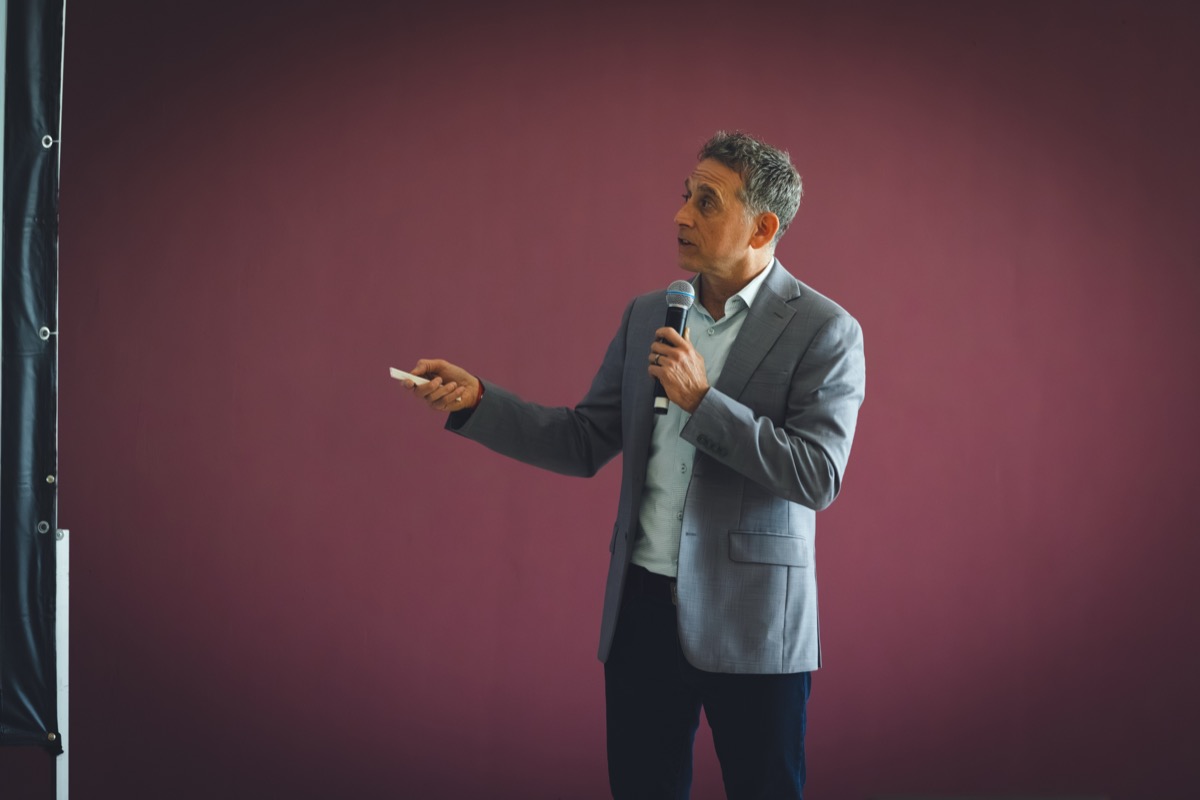 Dr. Matthew Halpert presenting at the Immunocine Summit